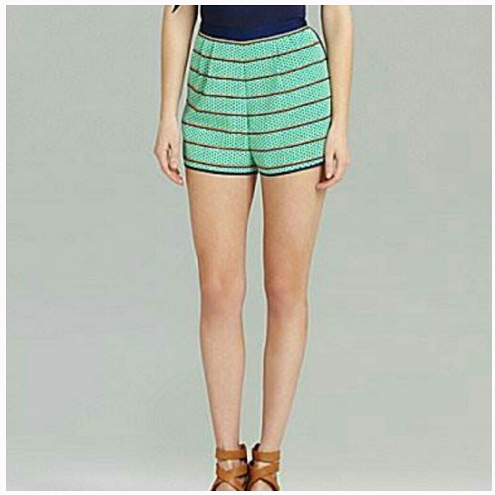 Cremieux Ann Dressy Shorts Jade and Navy